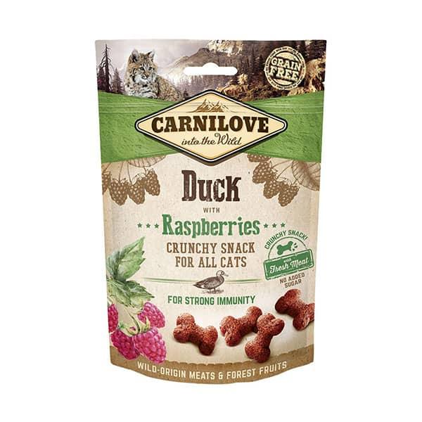 CARNILOVE Cat Crunchy Snack Duck with Raspberries - Pets Villa