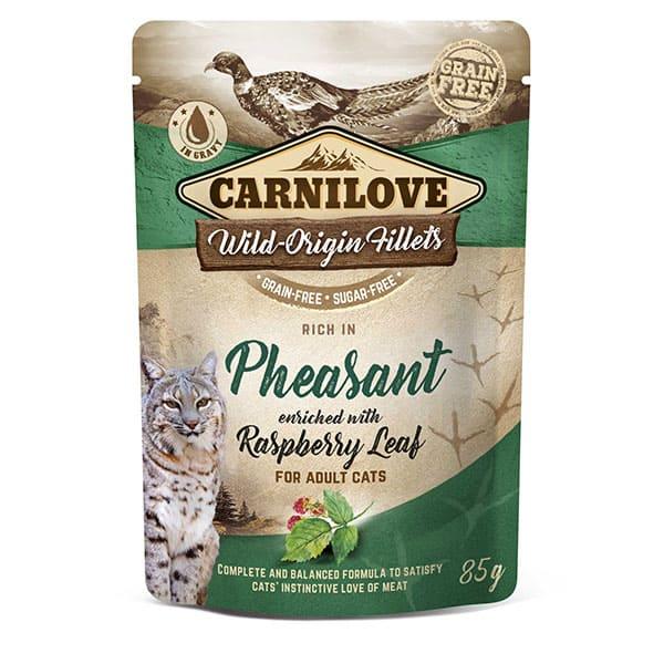 CARNILOVE Cat Pouch Pheasant with Raspberry Leaves - Pets Villa