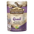 CARNILOVE Cat Pouch Quail with Dandelion - Pets Villa