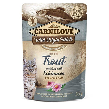 CARNILOVE Cat Pouch Trout with Echinacea - Pets Villa