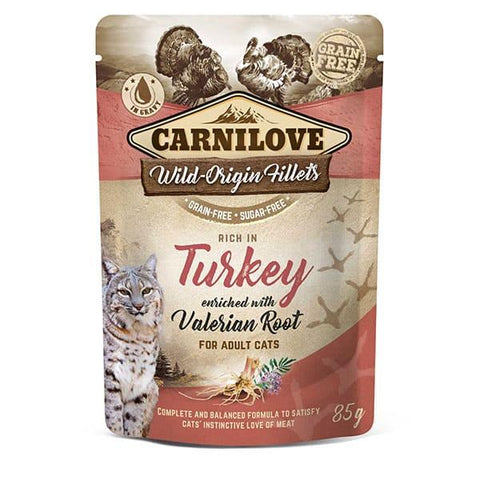 CARNILOVE Cat Pouch Turkey with Valerian - Pets Villa