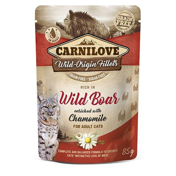 CARNILOVE Cat Pouch Wild Boar with Chamomile - Pets Villa