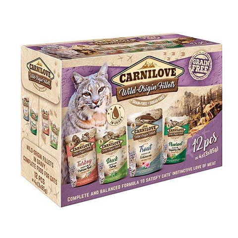 CARNILOVE Cat Pouches Multipack (12x85g) - Pets Villa