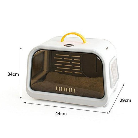 Castle Style Cat Carrier with Temperature & Humidity Display - Pets Villa