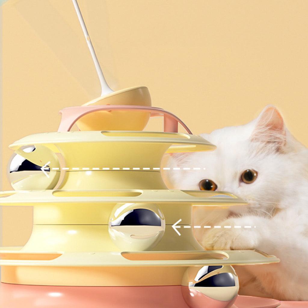 Cat Ball Track Play Tower - Alternative product image of the space of balls. This is a product of Pets Villa.