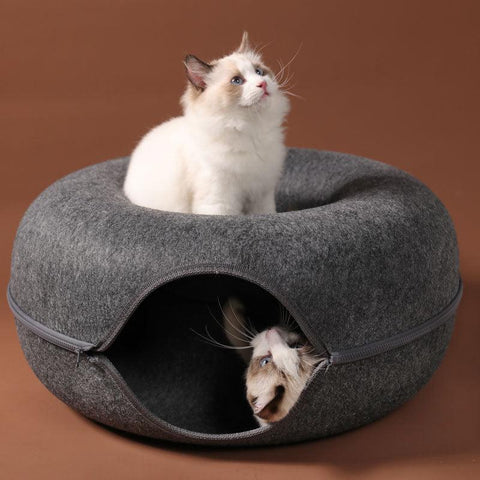 Cat Play Tunnel & Bed - Pets Villa