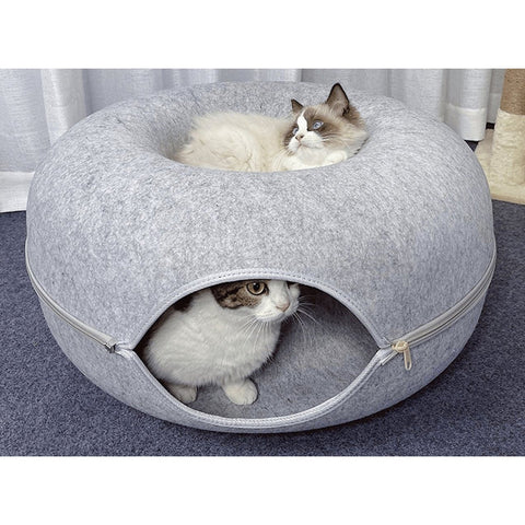 Cat Play Tunnel & Bed - Pets Villa