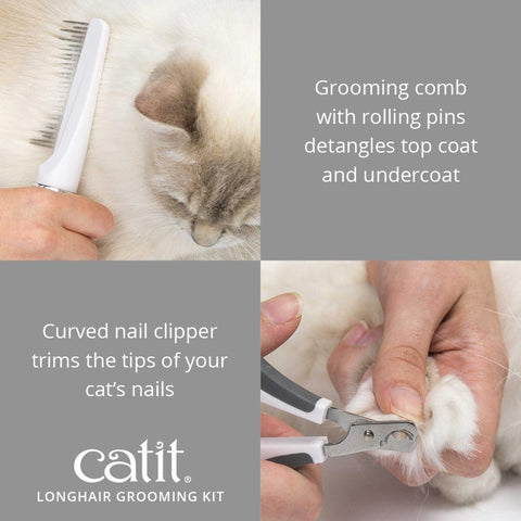 CATIT 2.0 Longhair Grooming Kit - Pets Villa