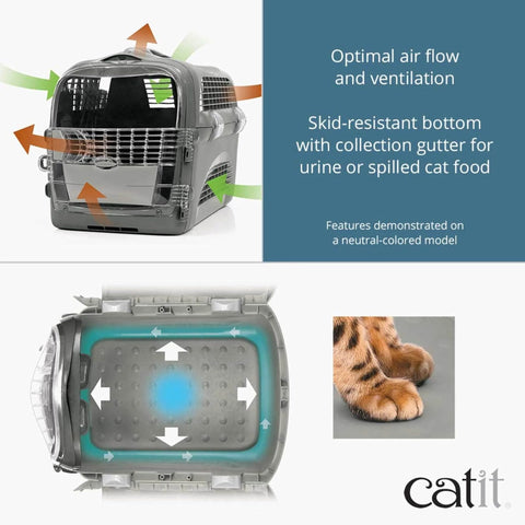 CATIT Cabrio Cat Carrier - Alternative product image featuring the ventilation. This is a product of Pets Villa.