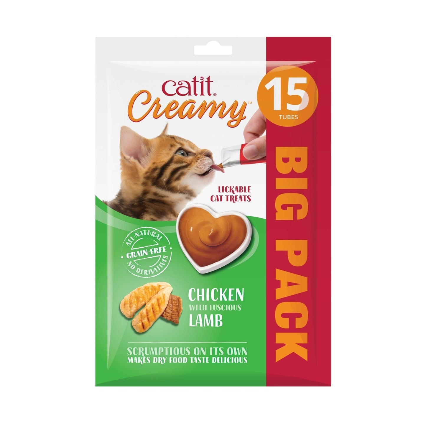 CATIT Creamy Cat Treat Chicken with Lamb Tube  - alternative product image. This is a product of Pets Villa