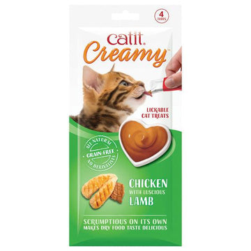 CATIT Creamy Treats Chicken & Lamb 4x10g - Pets Villa