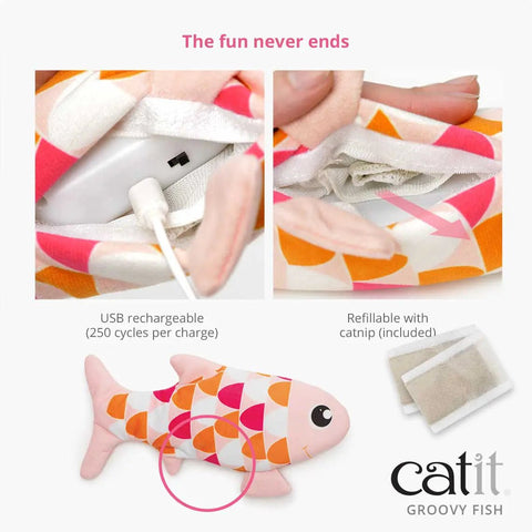 CATIT Groovy Fish - Pets Villa