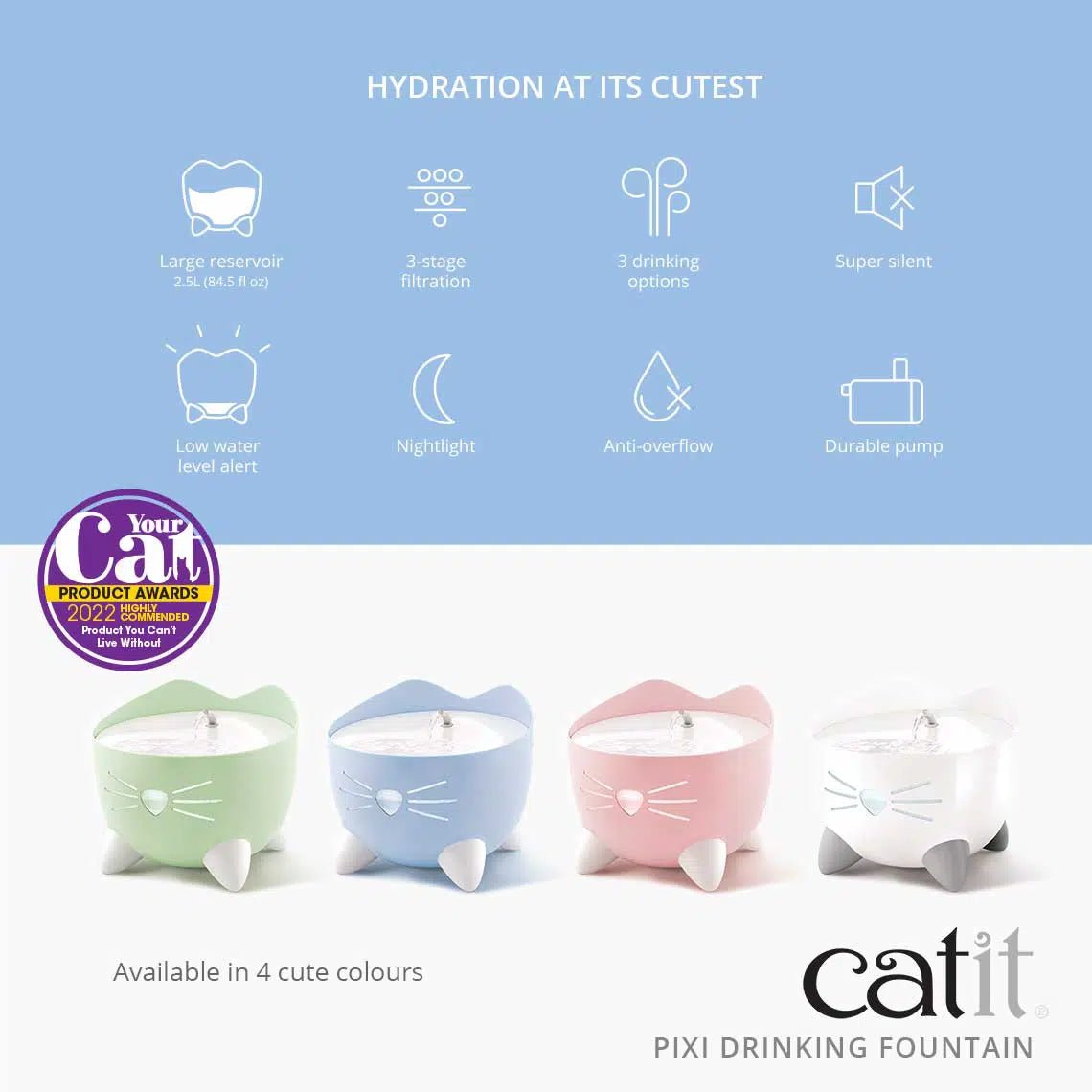 CATIT PIXI Drinking Water Fountain - Pets Villa