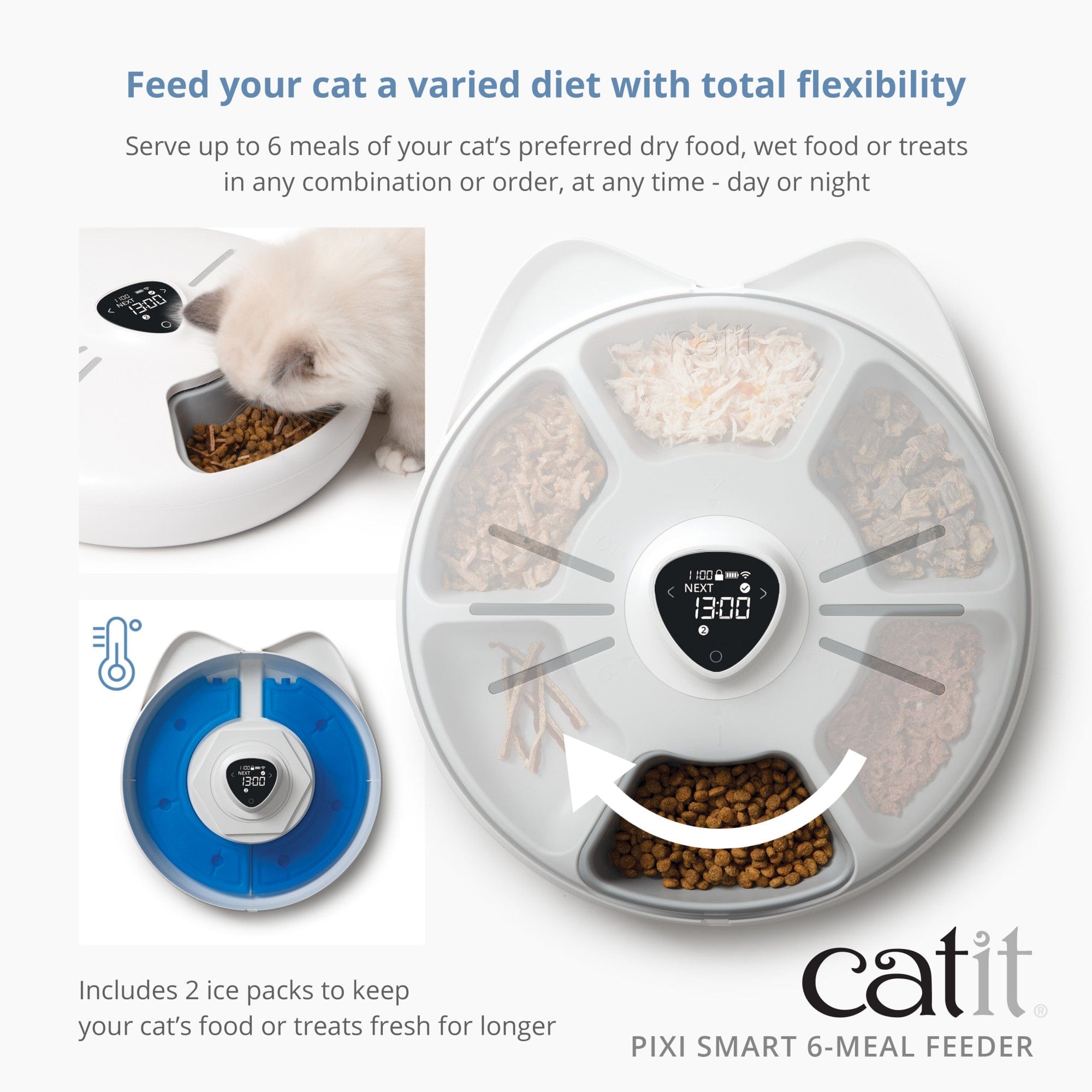 Smart cat food store bowl