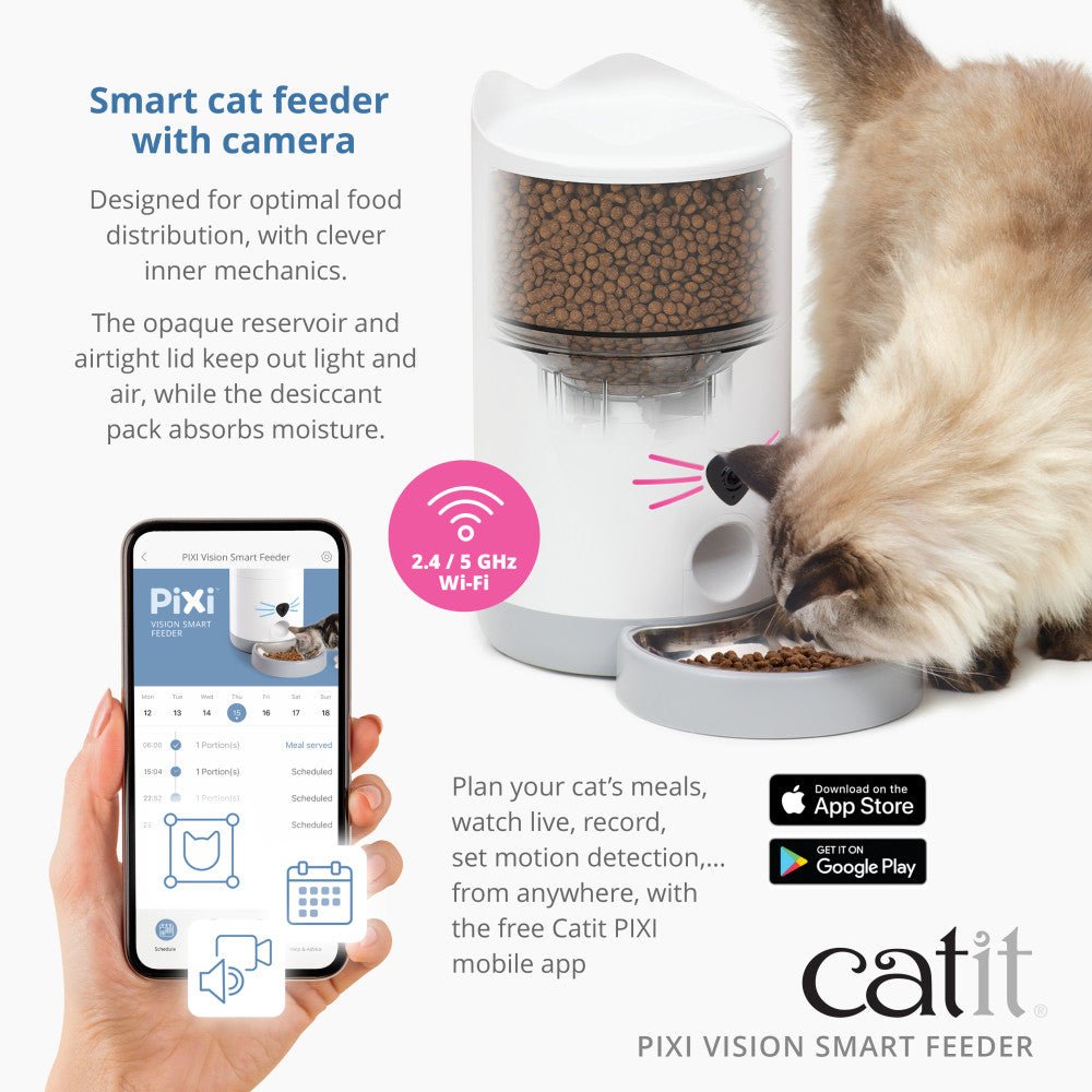 Pet camera clearance and feeder