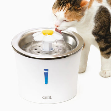 CATIT Stainless Steel Flower Fountain for Cats 3L - Product image. This is a product of Pets Villa.
