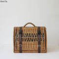 CATS CITY Rattan Pet Carrier Large - Pets Villa