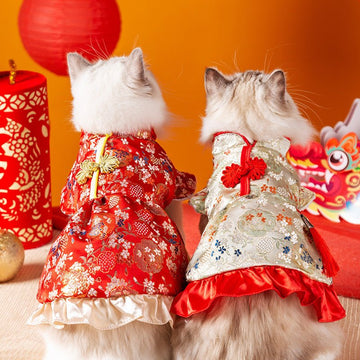 Chinese Celebration Tang Pet Suit - Pets Villa