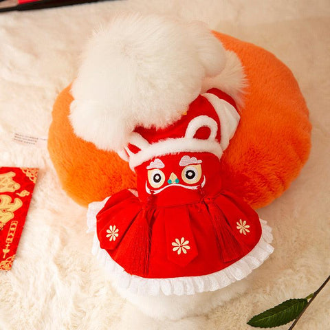 Chinese Spring Festival Dress - Pets Villa