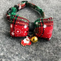 Christmas Pet Accessories - a variety of pet accessories suitable for dogs and cats. Green, red , white and black in colours. Includes a bell and a santa accessory.This is a product of Pets Villa.