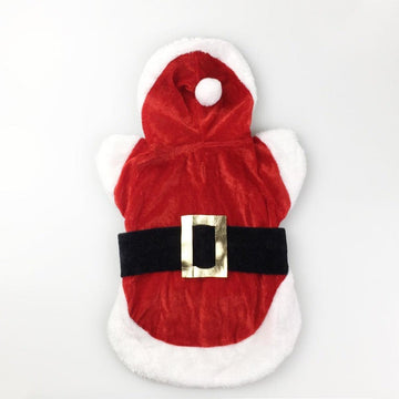 Christmas Santa Clothes & Dress - Red Mr Claus suit. Seasonal item perfect for your pet to wear at Christmas. This is a product of Pets Villa.