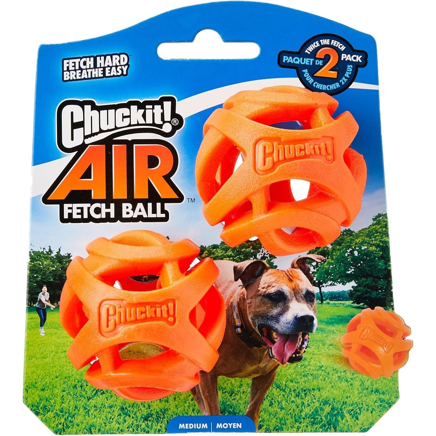 CHUCKIT! Air Fetch Ball Medium 2Pk - Pets Villa