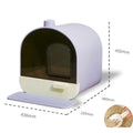 Closed Cat Litter Hooded Tray - Pets Villa