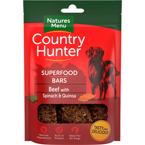 COUNTRY HUNTER Superfood Bars Beef For Adult Dogs - Pets Villa