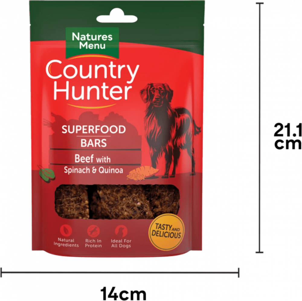 COUNTRY HUNTER Superfood Bars Beef For Adult Dogs - Pets Villa