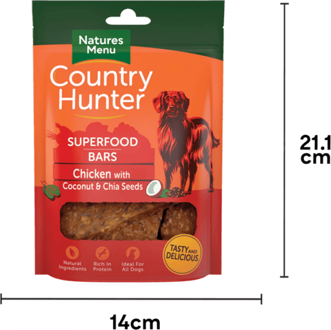 COUNTRY HUNTER Superfood Bars Chicken For Adult Dogs - Pets Villa