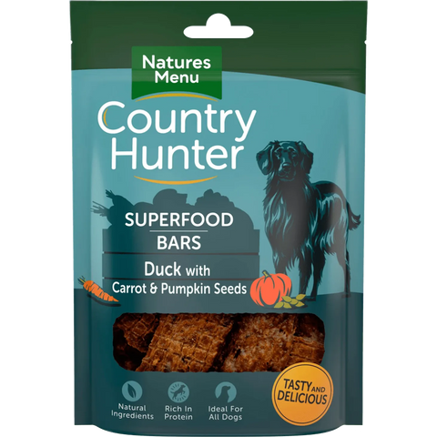 COUNTRY HUNTER Superfood Bars Duck For Adult Dogs - Pets Villa