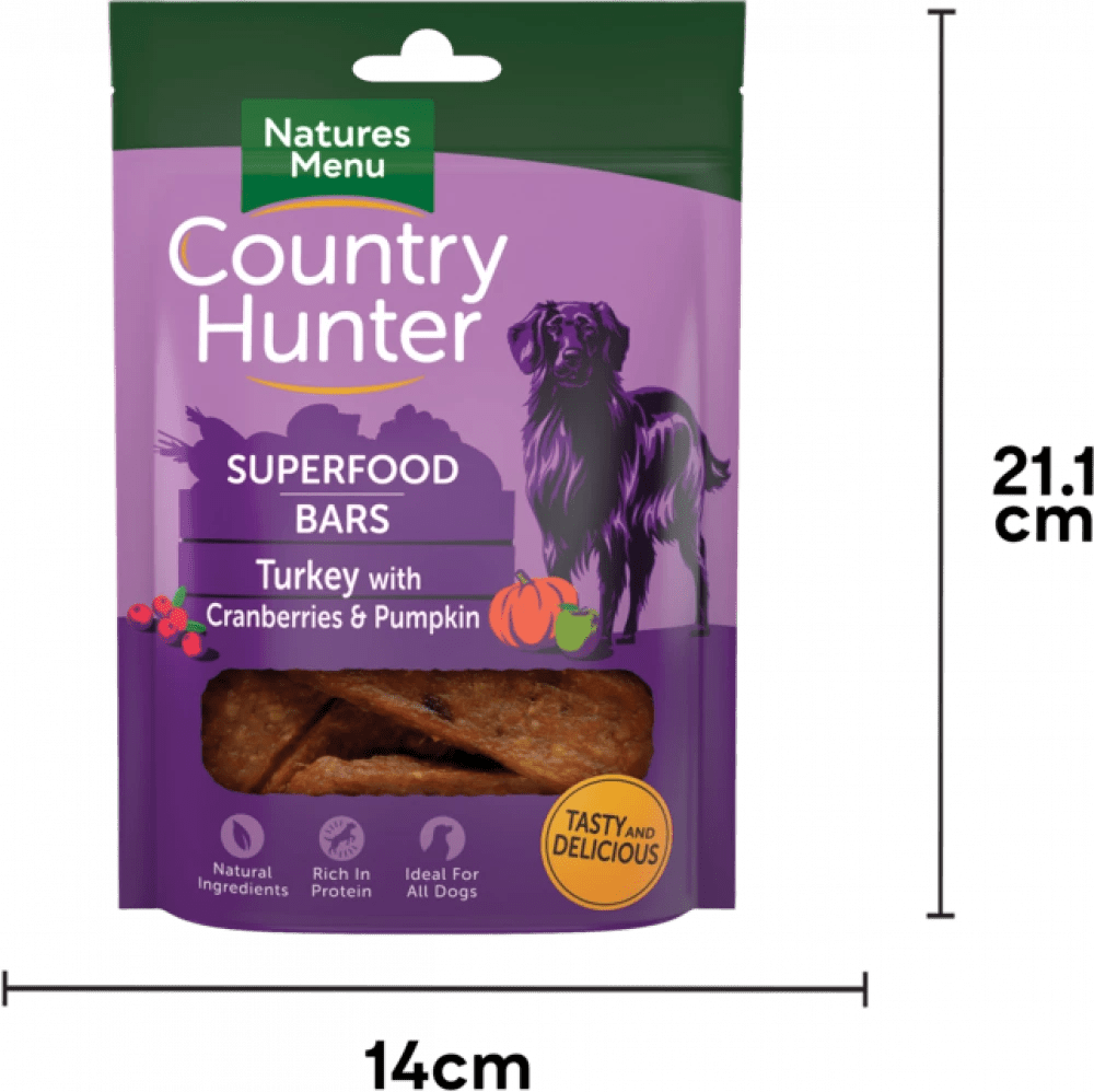 COUNTRY HUNTER Superfood Bars Turkey For Adult Dogs - Pets Villa