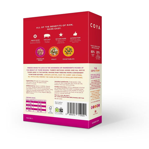 COYA Adult Freeze Dried Dog Food - Pork - Pets Villa