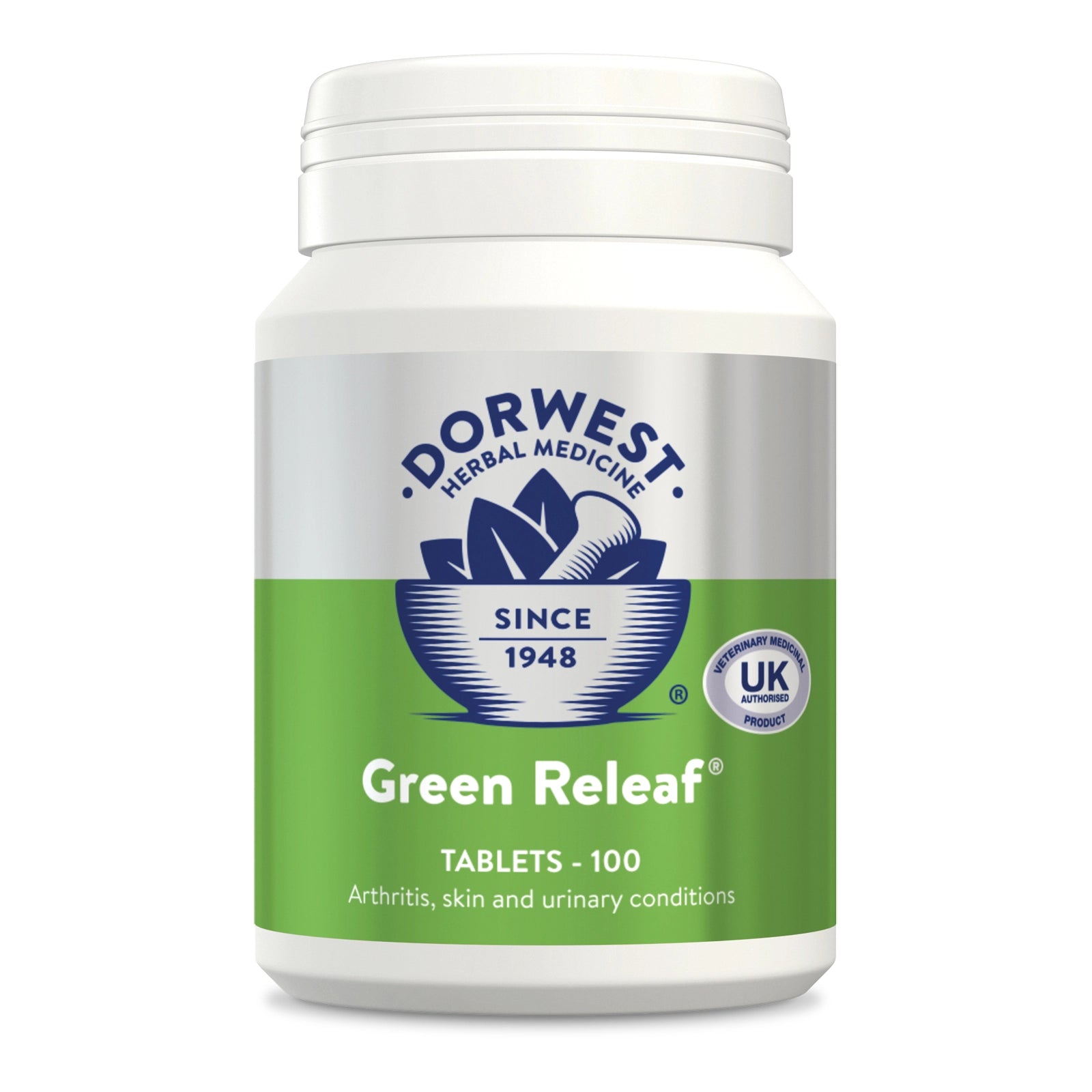 DORWEST Green Releaf For Dogs And Cats - 100 Tab - Pets Villa