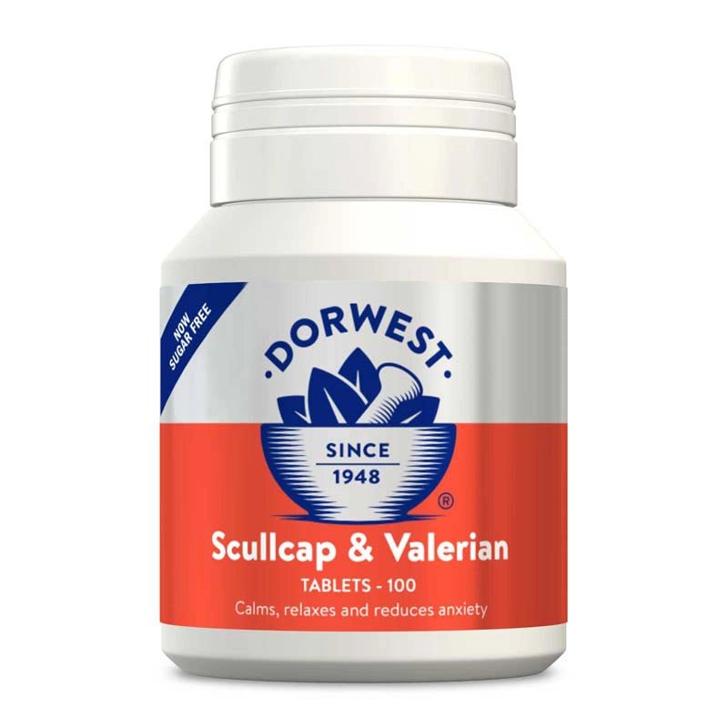 DORWEST Scullcap & Valerian Tablets For Dogs And Cats - Pets Villa