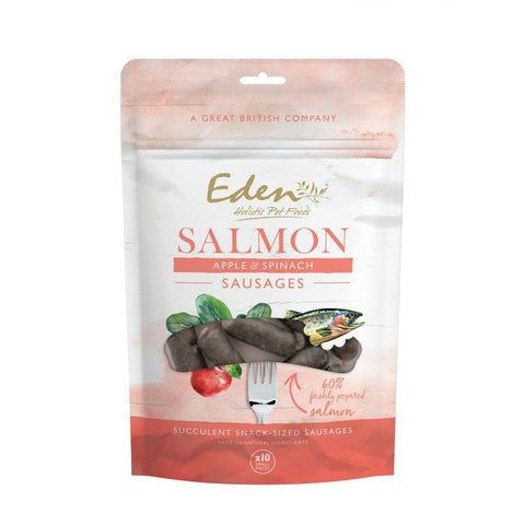 EDEN Salmon, Apple and Spinach Sausages 10pcs - Pets Villa