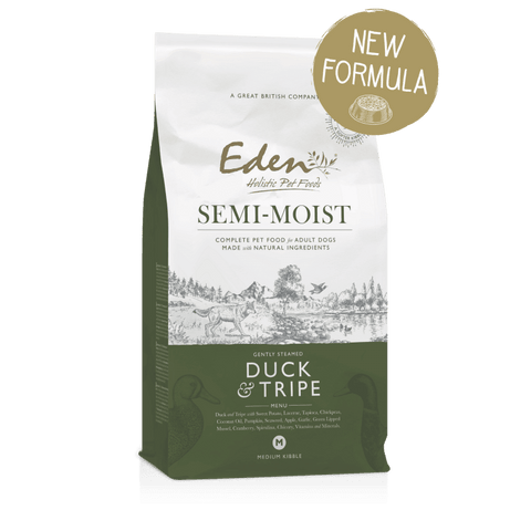 EDEN Semi-Moist Duck & Tripe Dry Dog Food Medium Kibble - Pets Villa