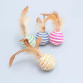 Feather Sisal Ball Random Colour - Pets Villa