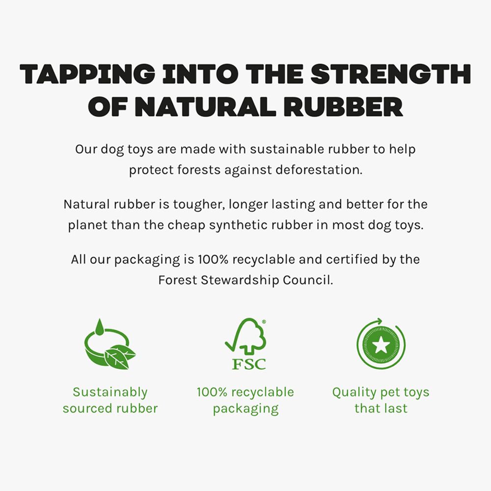 FROGG Robert Rubber Dog Chew Toy - Pets Villa