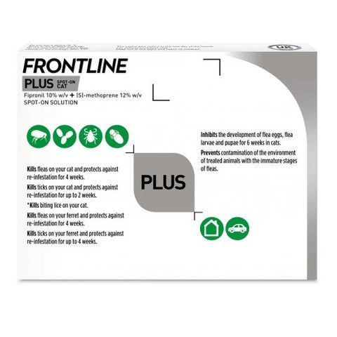 FRONTLINE Plus® Flea And Tick Treatment For Cats - Pets Villa