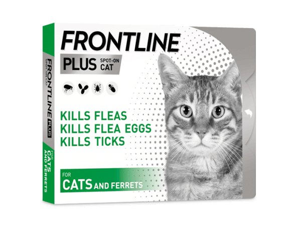 FRONTLINE Plus® Flea And Tick Treatment For Cats - Pets Villa