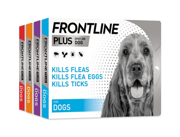 FRONTLINE PLUS® Flea and Tick Treatment For Dogs 1s - Pets Villa