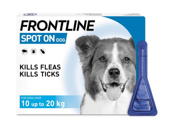 FRONTLINE® Spot On Flea and Tick Treatment For Dogs 3 Pipettes - Pets Villa