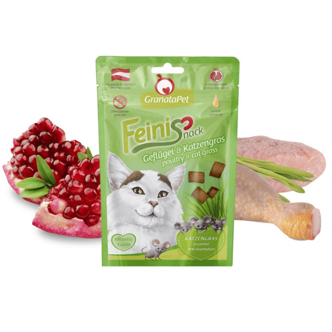 GRANATAPET Cat FeiniSnack Poultry & Cat Grass - Pets Villa