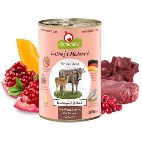 GRANATAPET Dog Liebling ́s Mahlzeit Vension Ragout & Beef - Pets Villa