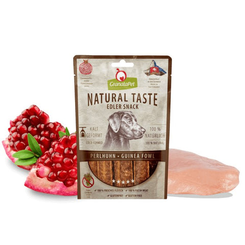 GRANATAPET Dog Natural Taste Edler Snack Guinea Fowl 90g - Pets Villa