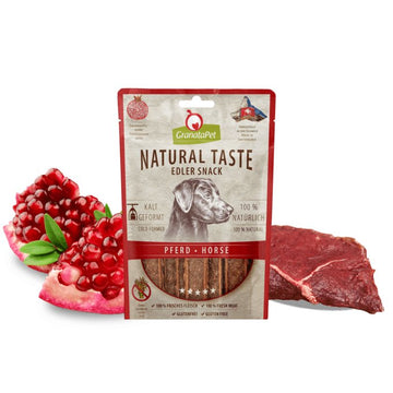 GRANATAPET Dog Natural Taste Edler Snack Horse 90g - Pets Villa