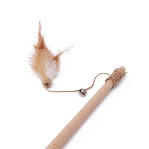 GREAT & SMALL Cat Dangler Toy with Feather & Bell - Pets Villa