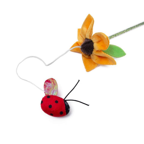 GREAT & SMALL Fiesta Cat Dangler Ladybird with Flower - Pets Villa