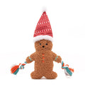 GREAT&SMALL Christmas Double Faced Gingerbread Friend Dog Toy - Pets Villa